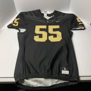 Nike Purdue Boilermakers #55 Football Jersey Mens Large Black Gold NCAA Game NWT